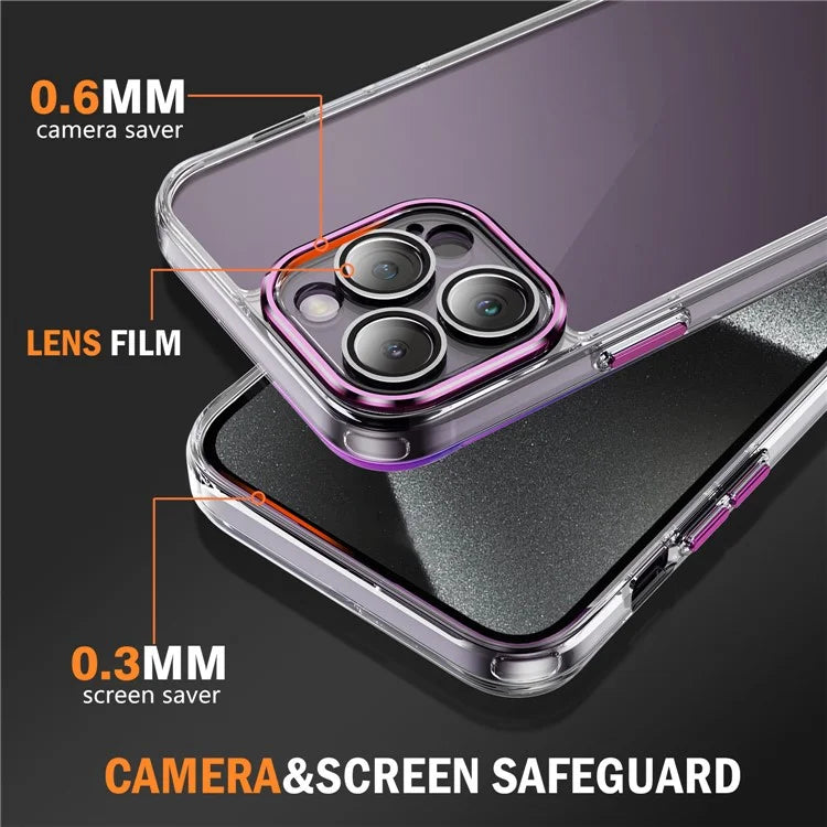 YSM For iPhone 13 Pro 6.1 inch Case Acrylic+TPU Drop-proof Precise Lens Cutout Protective Shell