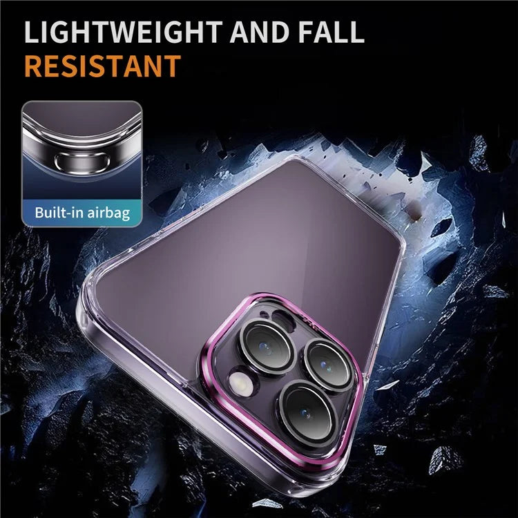 YSM For iPhone 13 Pro 6.1 inch Case Acrylic+TPU Drop-proof Precise Lens Cutout Protective Shell