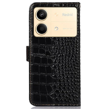 For Xiaomi Redmi Note 13R Pro 5G Phone Case Genuine Cow Leather Cover with Wallet Stand