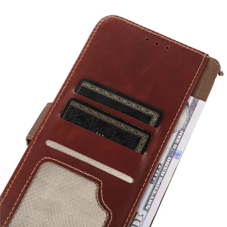 For Xiaomi Redmi Note 13R Pro 5G Genuine Cow Leather Case RFID Blocking Wallet Cover