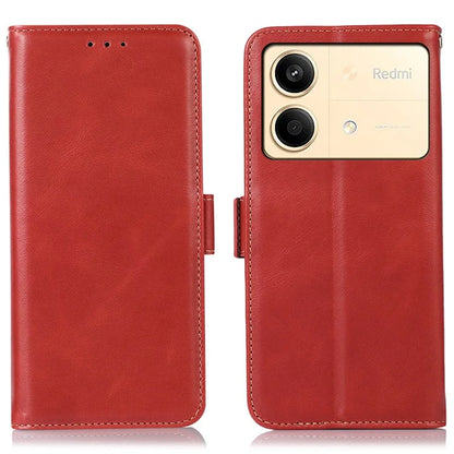 For Xiaomi Redmi Note 13R Pro 5G Genuine Cow Leather Case RFID Blocking Wallet Cover