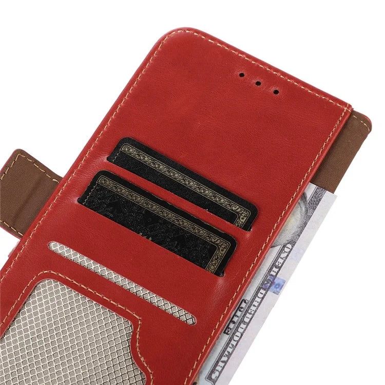 For Xiaomi Redmi Note 13R Pro 5G Genuine Cow Leather Case RFID Blocking Wallet Cover