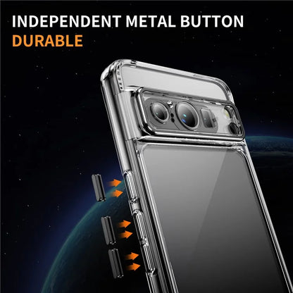 YSM For Google Pixel 8 Pro Acrylic+TPU Case Metal Precise Lens Cutout Phone Shell