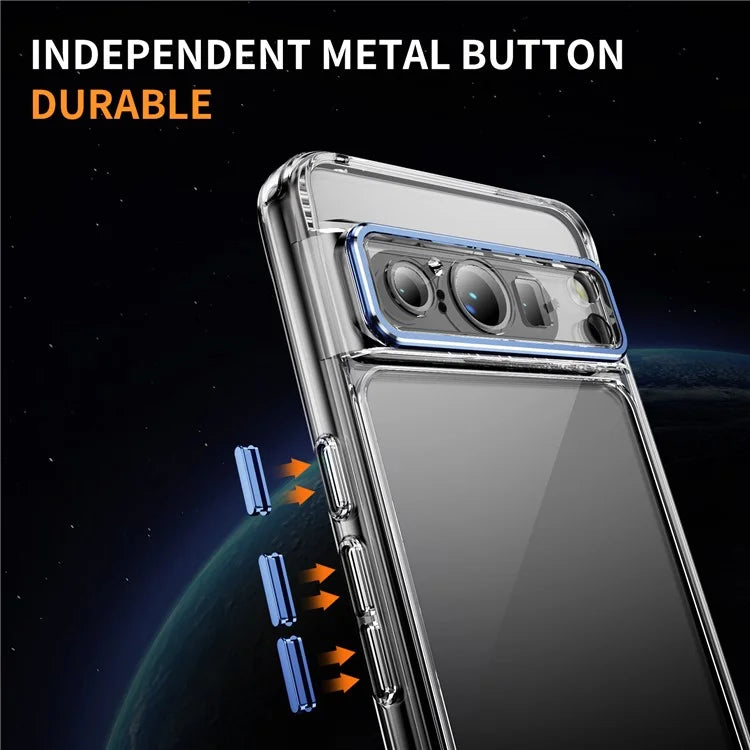 YSM For Google Pixel 8 Pro Acrylic+TPU Case Metal Precise Lens Cutout Phone Shell