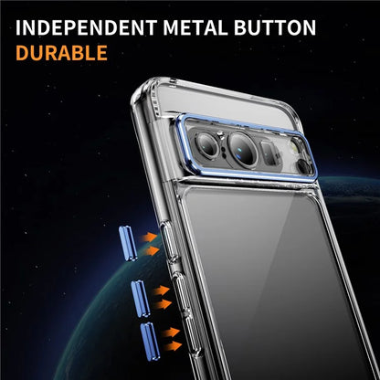 YSM For Google Pixel 8 Pro Acrylic+TPU Case Metal Precise Lens Cutout Phone Shell