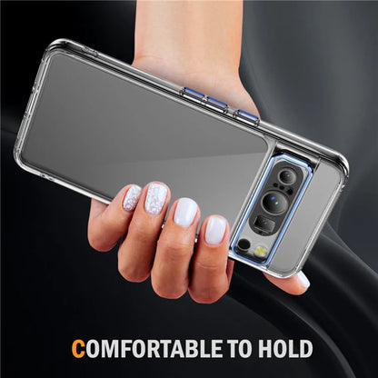 YSM For Google Pixel 8 Pro Acrylic+TPU Case Metal Precise Lens Cutout Phone Shell