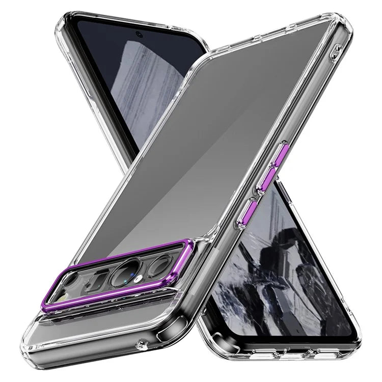 YSM For Google Pixel 8 Pro Acrylic+TPU Case Metal Precise Lens Cutout Phone Shell