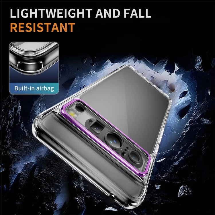 YSM For Google Pixel 8 Pro Acrylic+TPU Case Metal Precise Lens Cutout Phone Shell