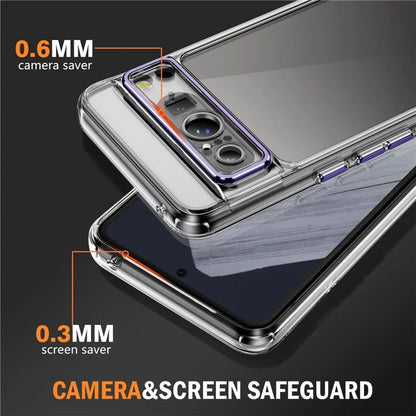 YSM For Google Pixel 8 Pro Acrylic+TPU Case Metal Precise Lens Cutout Phone Shell