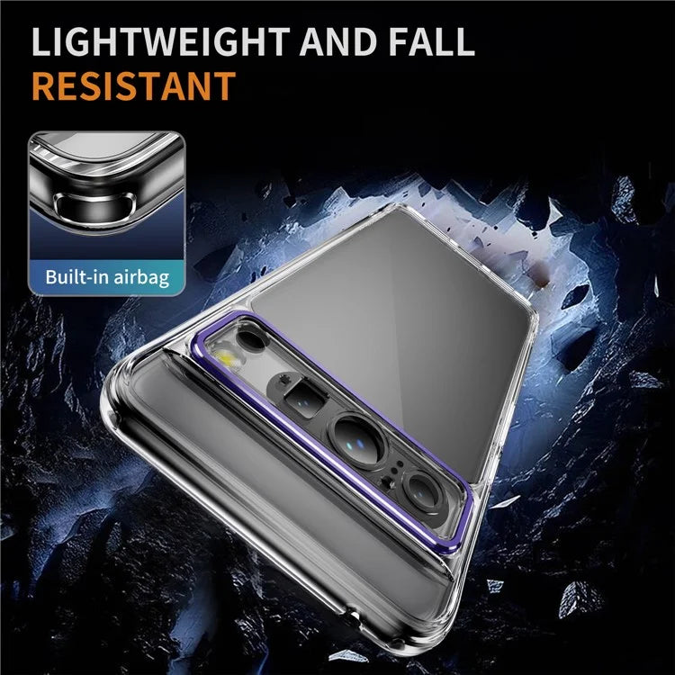 YSM For Google Pixel 8 Pro Acrylic+TPU Case Metal Precise Lens Cutout Phone Shell