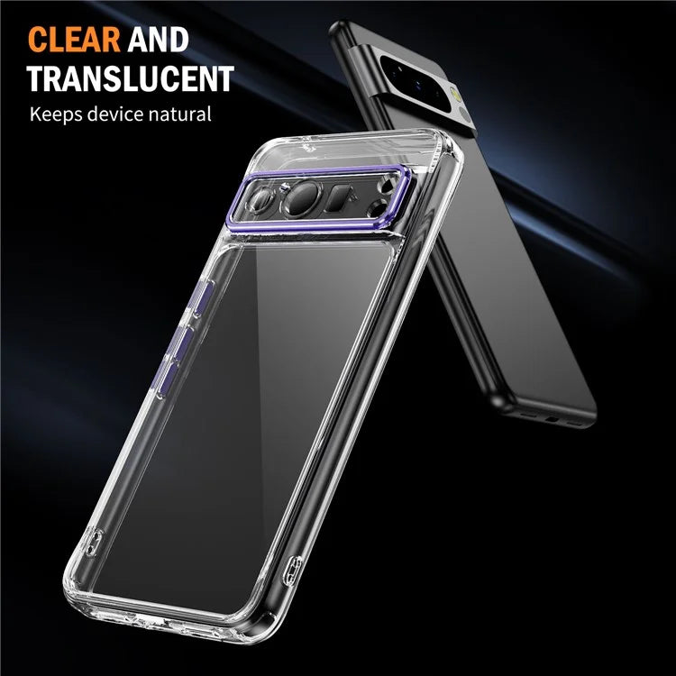 YSM For Google Pixel 8 Pro Acrylic+TPU Case Metal Precise Lens Cutout Phone Shell