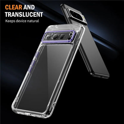 YSM For Google Pixel 8 Pro Acrylic+TPU Case Metal Precise Lens Cutout Phone Shell