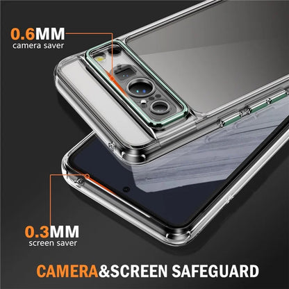 YSM For Google Pixel 8 Pro Acrylic+TPU Case Metal Precise Lens Cutout Phone Shell