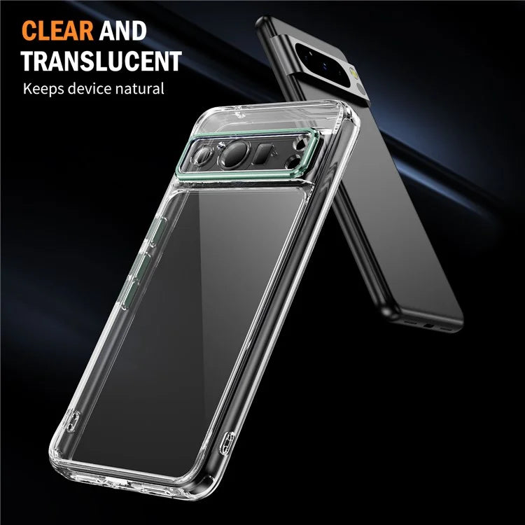 YSM For Google Pixel 8 Pro Acrylic+TPU Case Metal Precise Lens Cutout Phone Shell