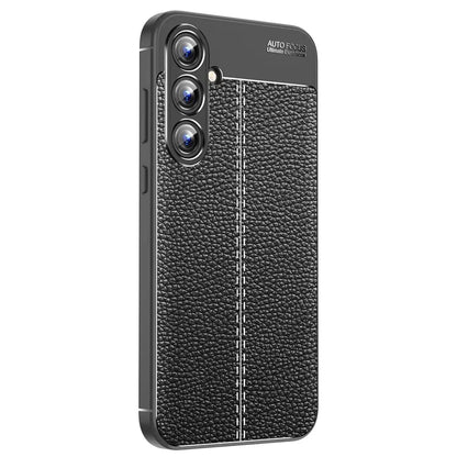 For Samsung Galaxy A55 5G Case Shockproof Litchi Texture TPU Shell Slim-fit Phone Cover