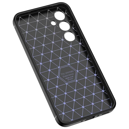 For Samsung Galaxy A55 5G Case Shockproof Litchi Texture TPU Shell Slim-fit Phone Cover