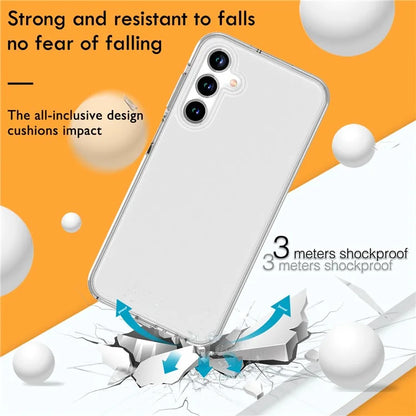 For Samsung Galaxy A15 5G Clear Case Hard PC + Soft TPU Hybrid Phone Cover