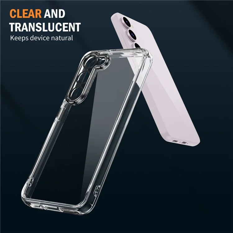 YSM For Samsung Galaxy S23+ Precise Lens Cutout Phone Case Acrylic+TPU+Metal Slim-Fit Cover
