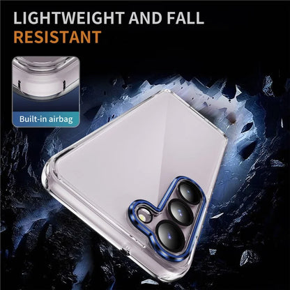 YSM For Samsung Galaxy S23+ Precise Lens Cutout Phone Case Acrylic+TPU+Metal Slim-Fit Cover