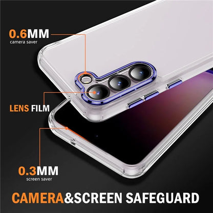 YSM For Samsung Galaxy S23+ Precise Lens Cutout Phone Case Acrylic+TPU+Metal Slim-Fit Cover