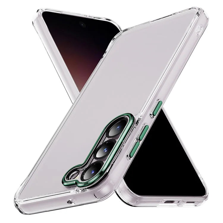 YSM For Samsung Galaxy S23+ Precise Lens Cutout Phone Case Acrylic+TPU+Metal Slim-Fit Cover