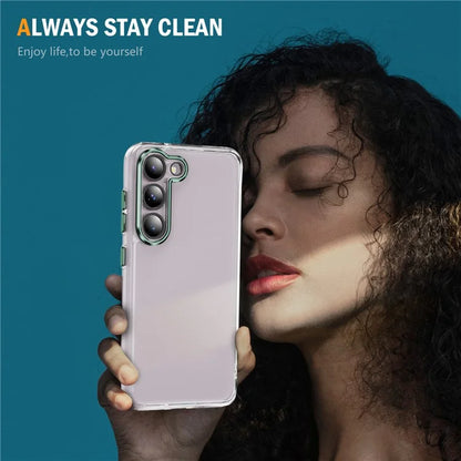 YSM For Samsung Galaxy S23+ Precise Lens Cutout Phone Case Acrylic+TPU+Metal Slim-Fit Cover