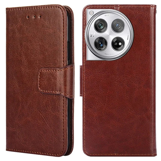 Phone Wallet Cover for OnePlus 12 5G Leather Case with Viewing Stand