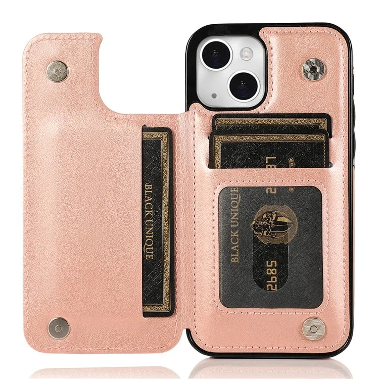 For iPhone 14 Plus Cell Phone Case Imprinted Mandala Flower PU Leather+TPU Back Shell