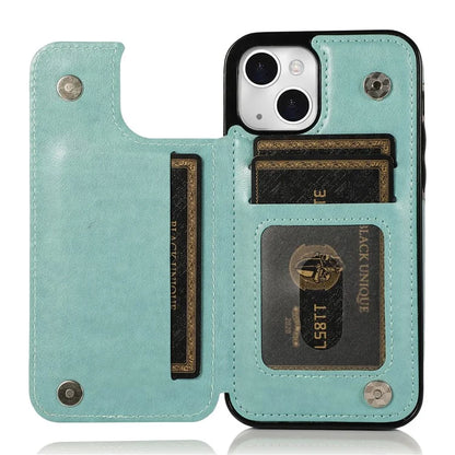 For iPhone 14 Plus Cell Phone Case Imprinted Mandala Flower PU Leather+TPU Back Shell