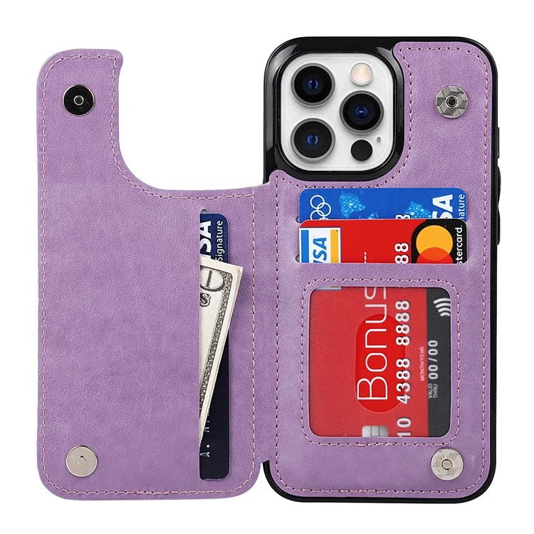 For iPhone 15 Pro Max Cell Phone Case Mandala Imprinted PU Leather+TPU Cover