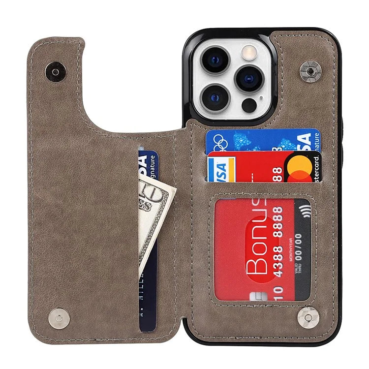 For iPhone 14 Pro Cell Phone Case Mandala Imprinted Drop Proof PU Leather+TPU Cover