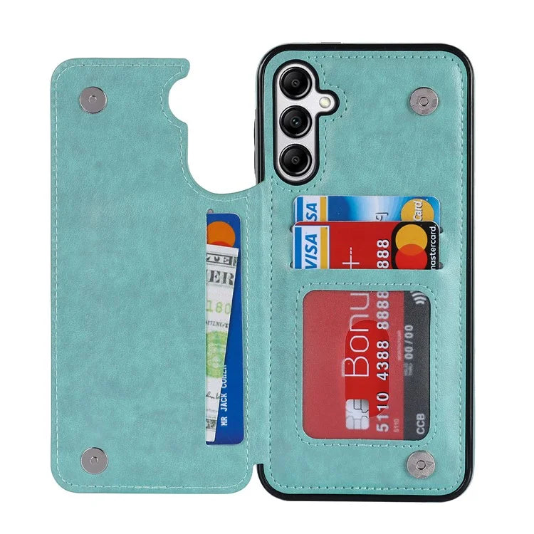 For Samsung Galaxy A14 5G Leather+TPU Case Kickstand Imprinted Mandala Flower Phone Shell