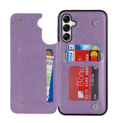 For Samsung Galaxy A14 5G Leather+TPU Case Kickstand Imprinted Mandala Flower Phone Shell