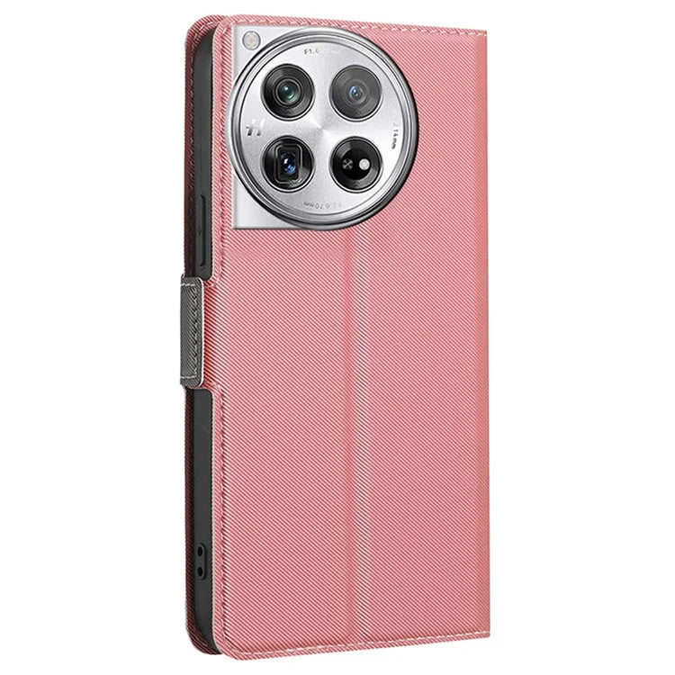 For OnePlus 12 5G Shockproof Phone Case PU Leather Flip Shell Stand Phone Cover