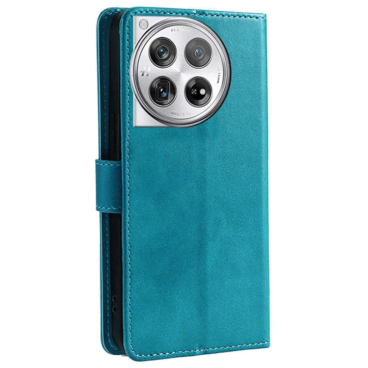 For OnePlus 12 5G Wallet Case Leather Phone Cover Magnetic Closing