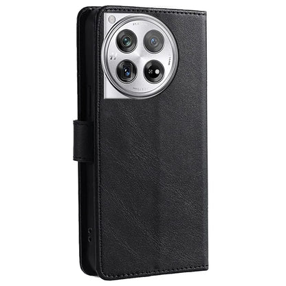 For OnePlus 12 5G Wallet Case Leather Phone Cover Magnetic Closing