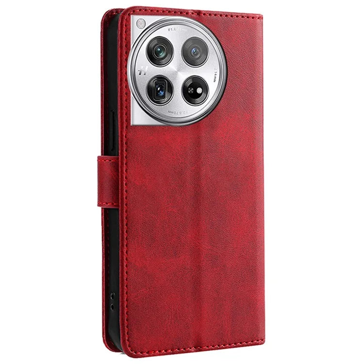 For OnePlus 12 5G Wallet Case Leather Phone Cover Magnetic Closing