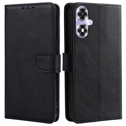 For Oppo A2x 5G / A2m 5G Leather Case Calf Texture Phone Wallet Cover