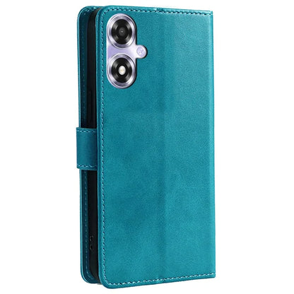 For Oppo A2x 5G / A2m 5G Leather Case Calf Texture Phone Wallet Cover