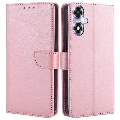 For Oppo A2x 5G / A2m 5G Leather Case Calf Texture Phone Wallet Cover