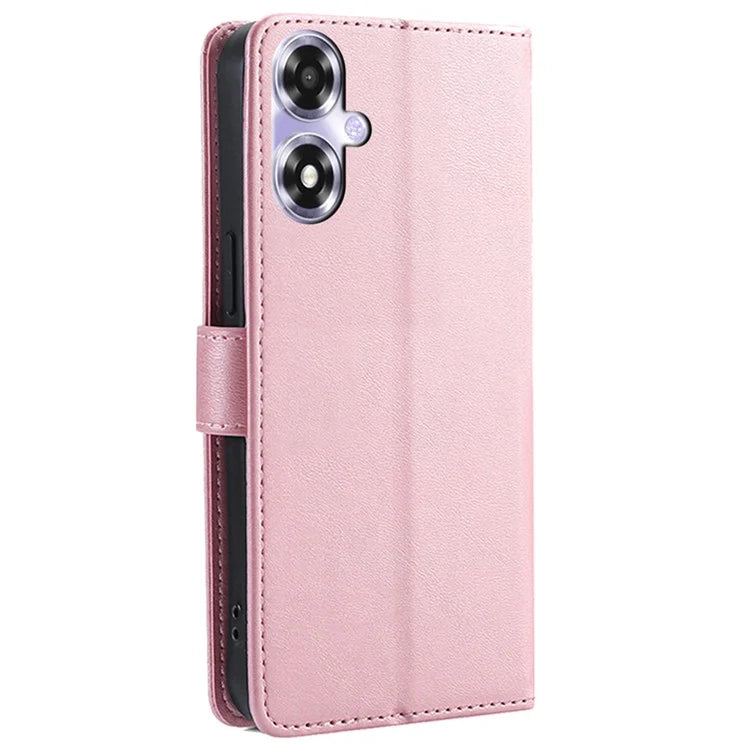 For Oppo A2x 5G / A2m 5G Leather Case Calf Texture Phone Wallet Cover