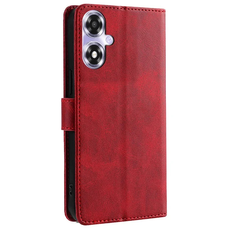 For Oppo A2x 5G / A2m 5G Leather Case Calf Texture Phone Wallet Cover