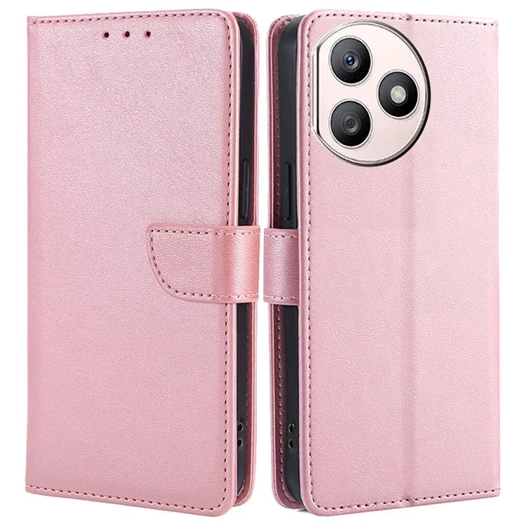 For Honor X50i+ 5G Leather Wallet Case Magnetic Auto Closing Calf Texture