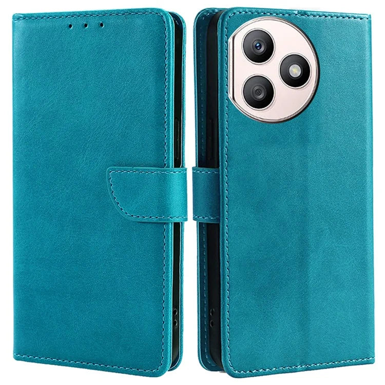 For Honor X50i+ 5G Leather Wallet Case Magnetic Auto Closing Calf Texture