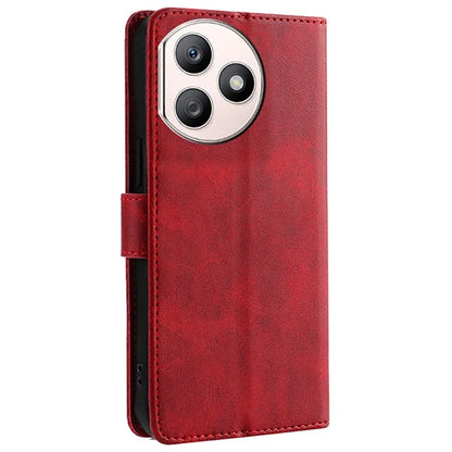 For Honor X50i+ 5G Leather Wallet Case Magnetic Auto Closing Calf Texture