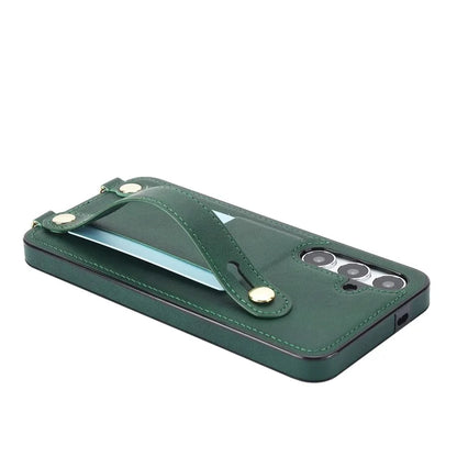 For Samsung Galaxy S24 Case Card Slot PU Leather+TPU Scratch-resistant Phone Shell