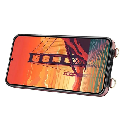 For Samsung Galaxy S24 Case Card Slot PU Leather+TPU Scratch-resistant Phone Shell