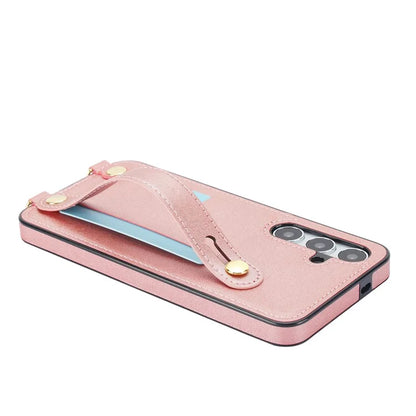 For Samsung Galaxy S24 Case Card Slot PU Leather+TPU Scratch-resistant Phone Shell