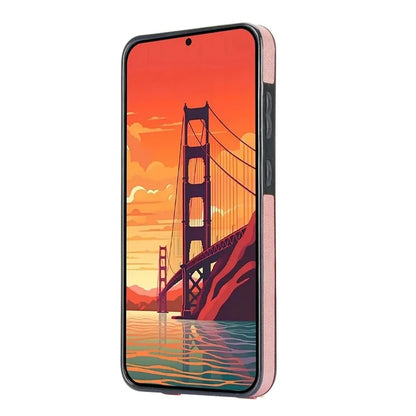 For Samsung Galaxy S24 Case Card Slot PU Leather+TPU Scratch-resistant Phone Shell