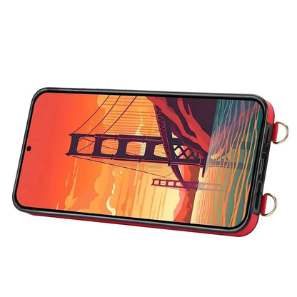 For Samsung Galaxy S24 Case Card Slot PU Leather+TPU Scratch-resistant Phone Shell